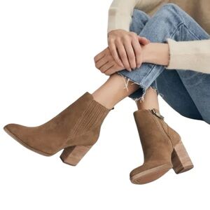 Blondo Waterproof Brown Nubuck Leather Noa Booties Boots Shoes size 9